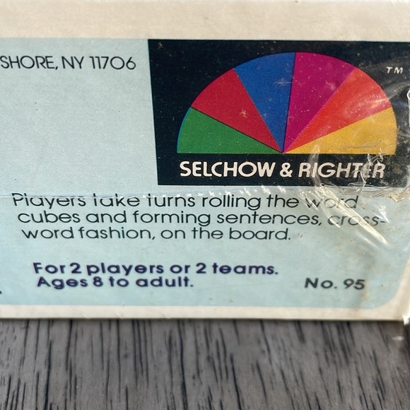 Vintage 1981 Scrabble Quip Qubes Cross Sentence Board Game - New - Picture 3 of 5